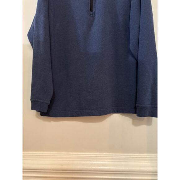 Public Rec Mens XL Weekend Half Zip Pullover Navy Blue Sweater French Terry - Picture 7 of 7